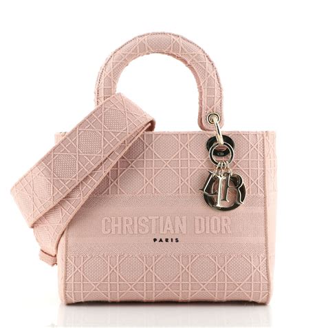 dior medium lady d-lite bag pink